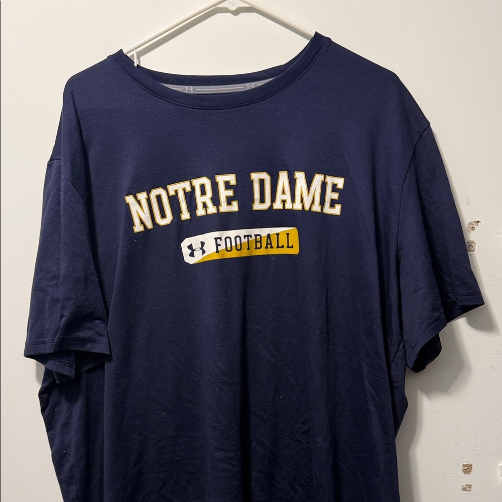 Under Armour Navy Notre Dame Tee